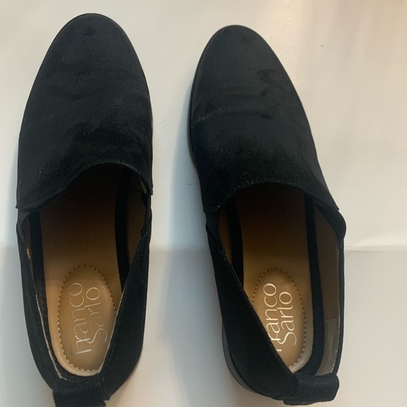 Women’s Franco Sarto Hum Black Suede Loafers 7.5 - Picture 2 of 6